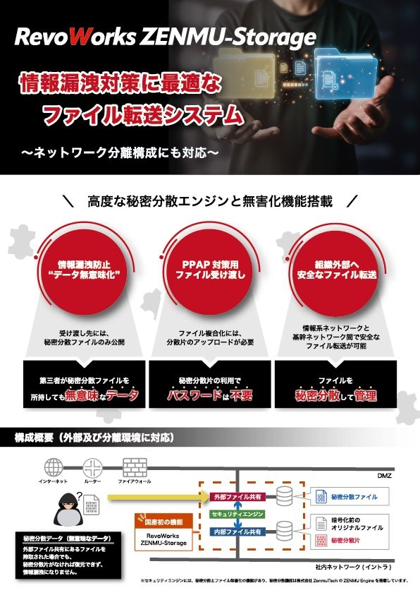 RevoWorks ZENMU-Storage ご紹介リーフレット